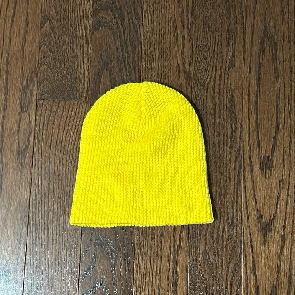 Yellow Knit Winter Hat